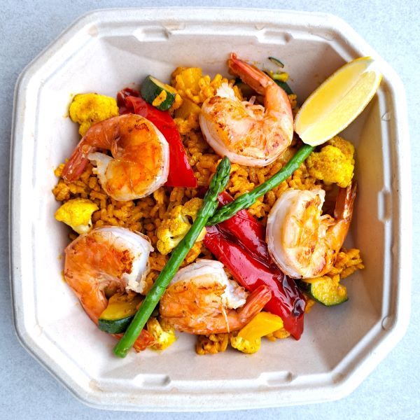 13-14 november | Paella met scampi en groentjes